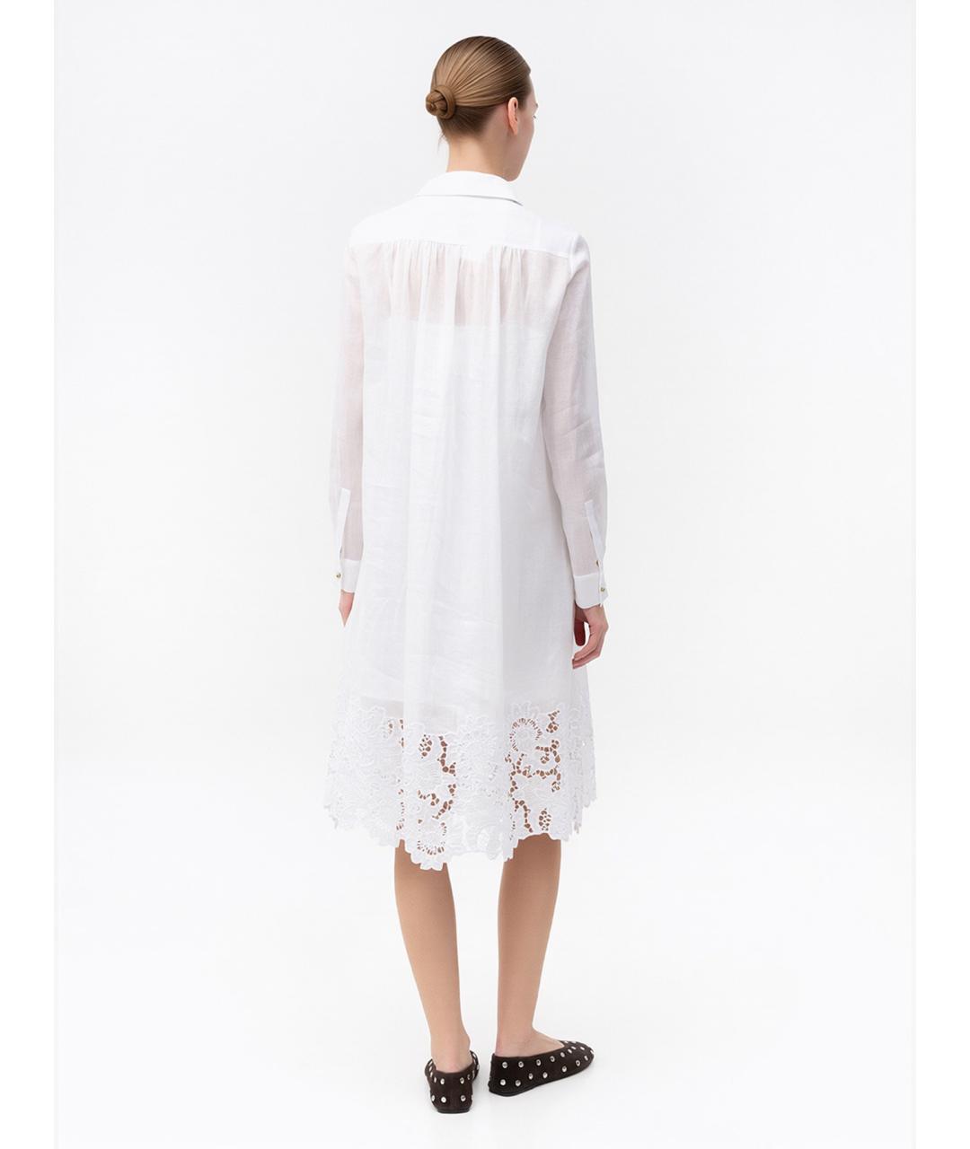 MAX MARA STUDIO Белое повседневное платье, фото 2