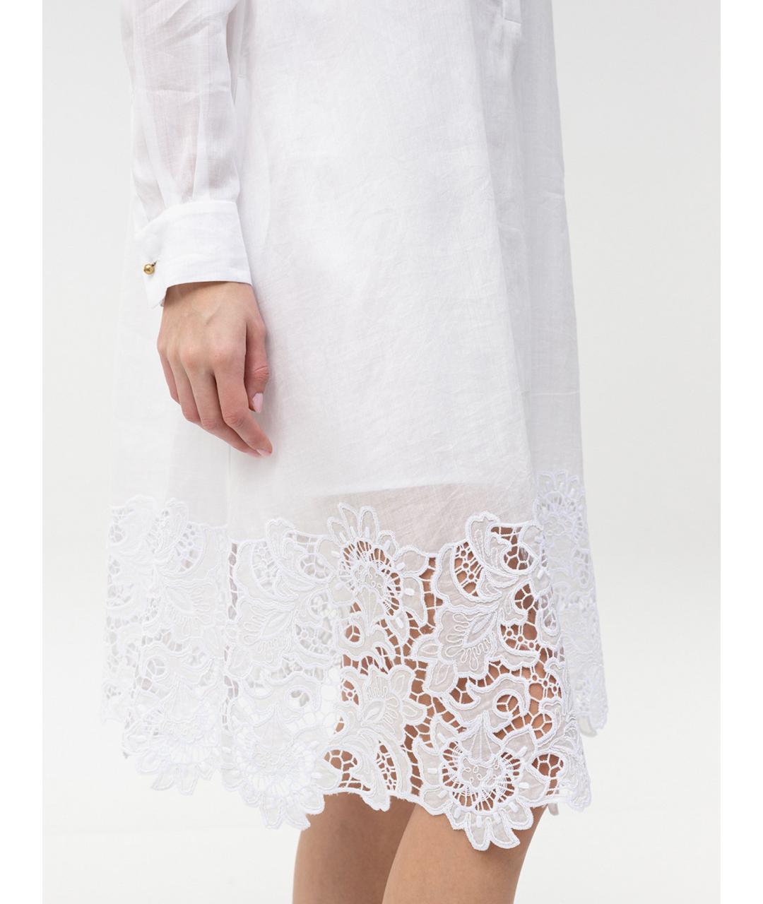 MAX MARA STUDIO Белое повседневное платье, фото 3