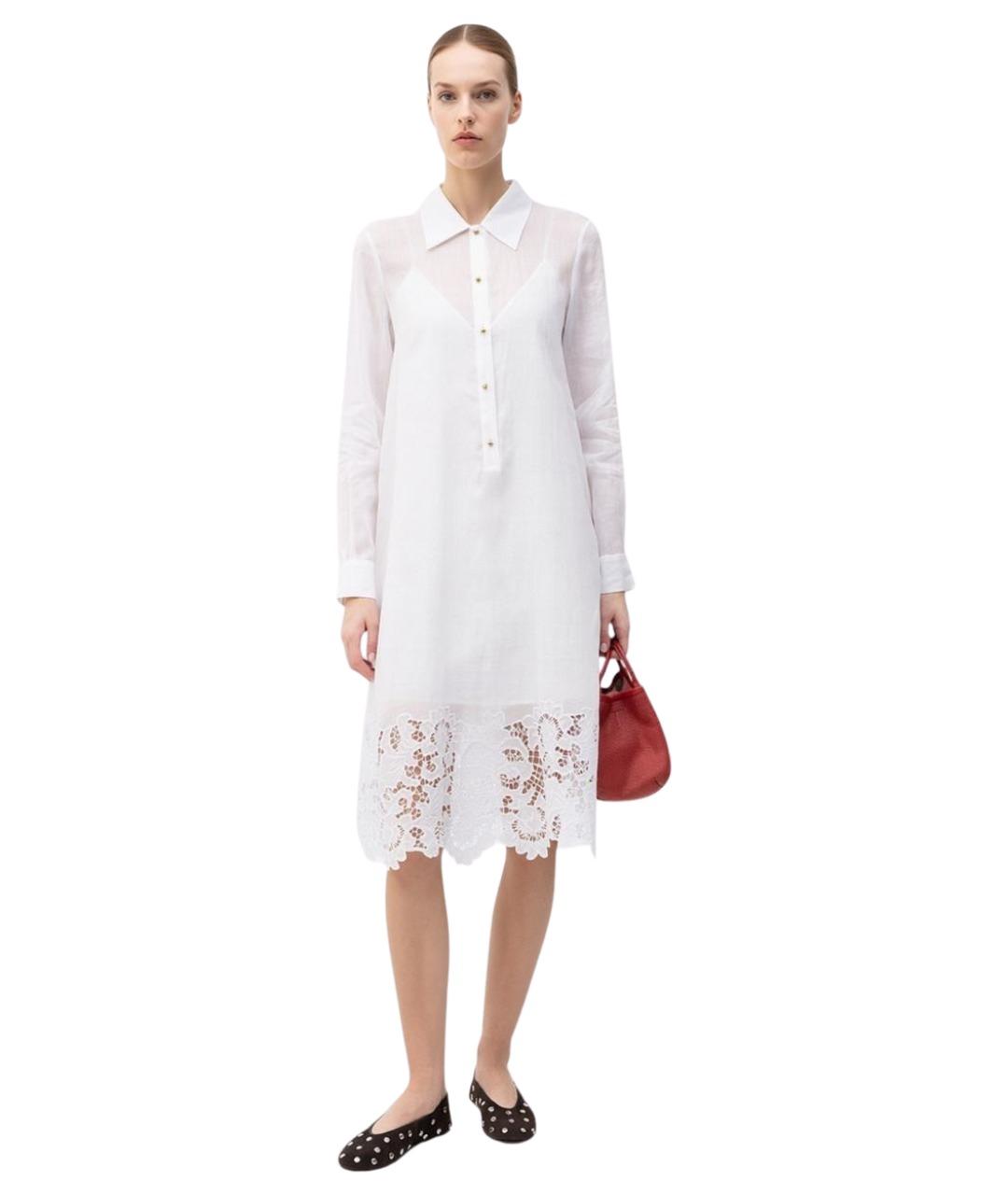 MAX MARA STUDIO Белое повседневное платье, фото 1