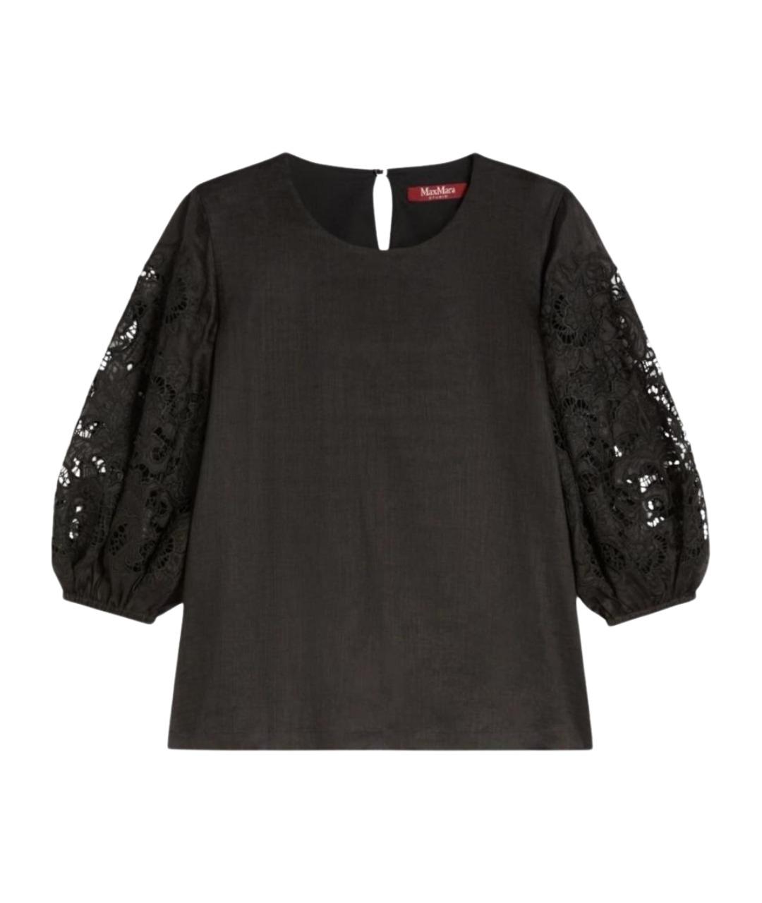 MAX MARA STUDIO Черная блузы, фото 1