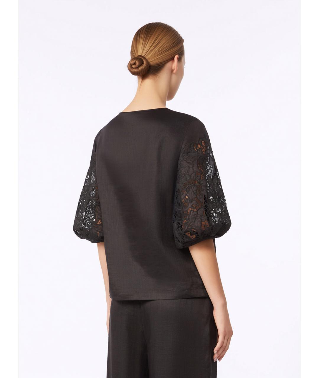 MAX MARA STUDIO Черная блузы, фото 4