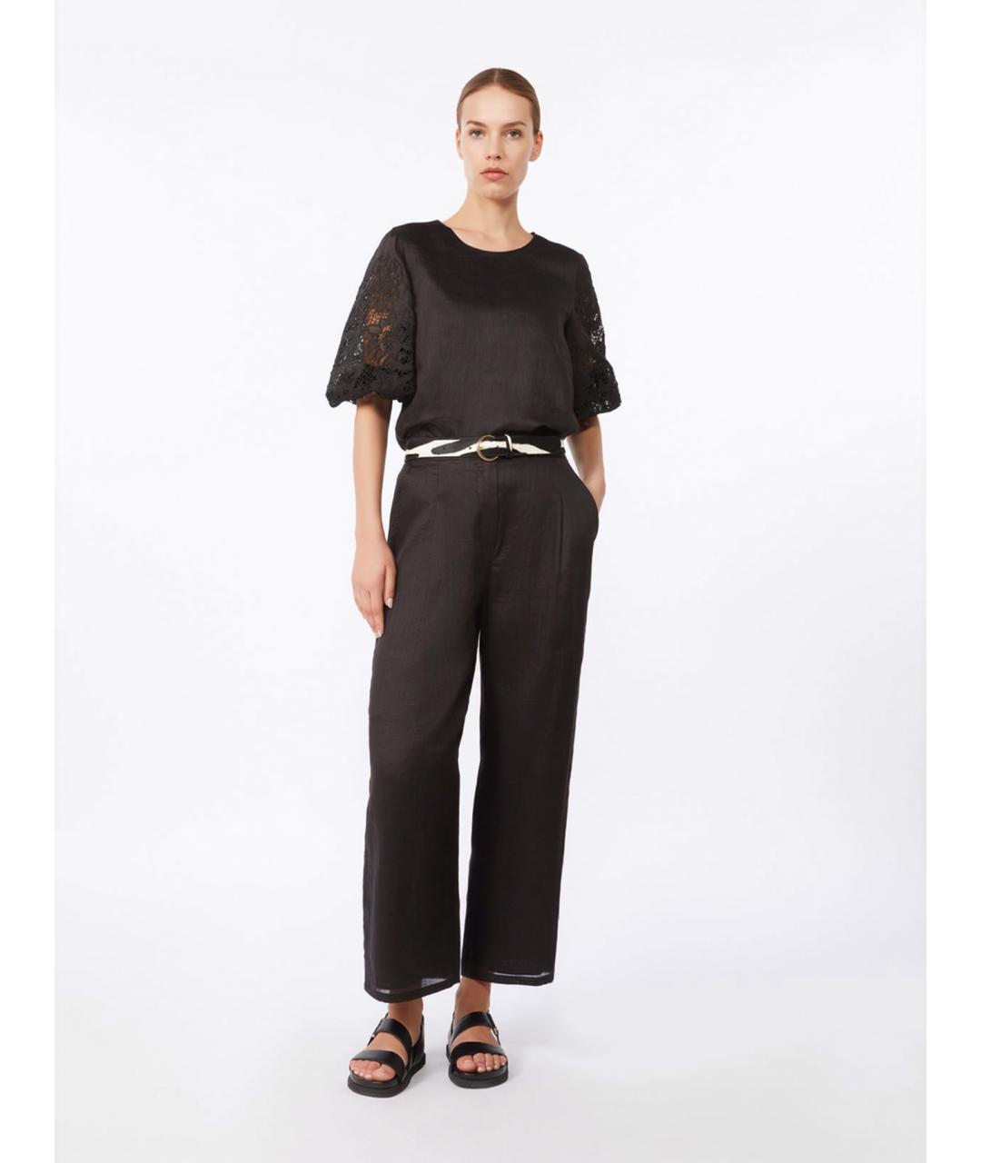 MAX MARA STUDIO Черная блузы, фото 2