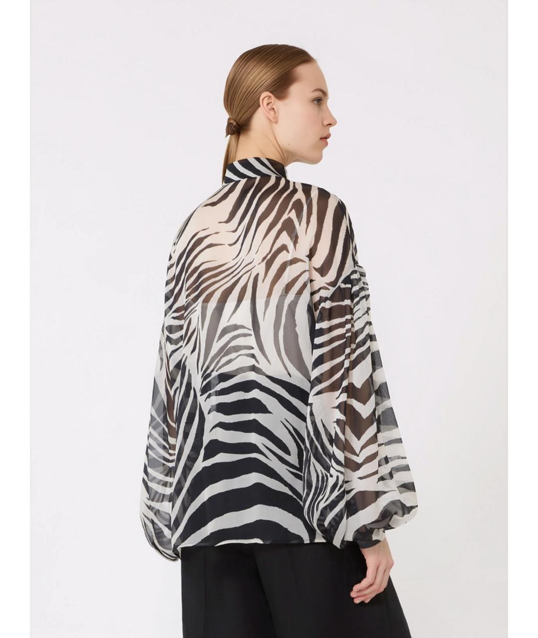 MAX MARA STUDIO Мульти шелковая блузы, фото 4