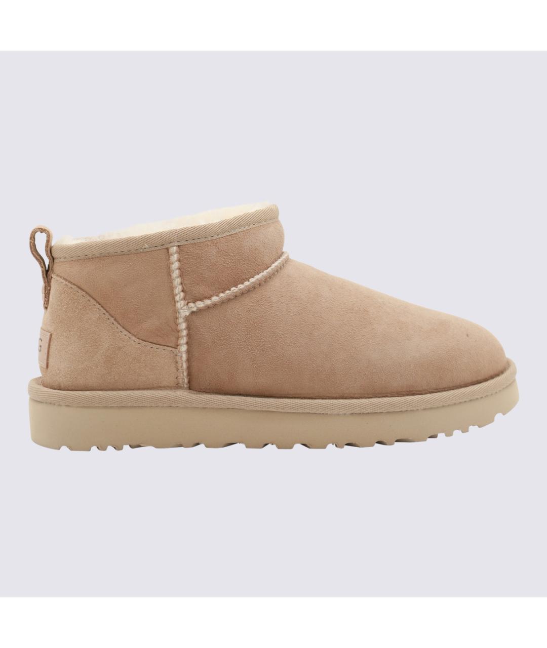 UGG AUSTRALIA Бежевые нубуковые ботинки, фото 3