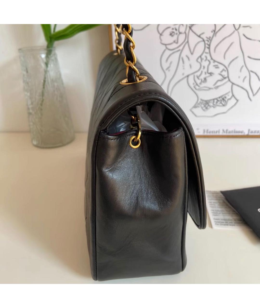 CHANEL Черная кожаная сумка тоут, фото 3