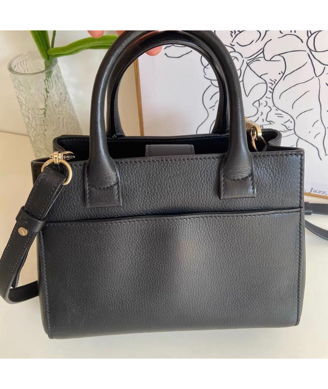 CHANEL Черная кожаная сумка через плечо, фото 5