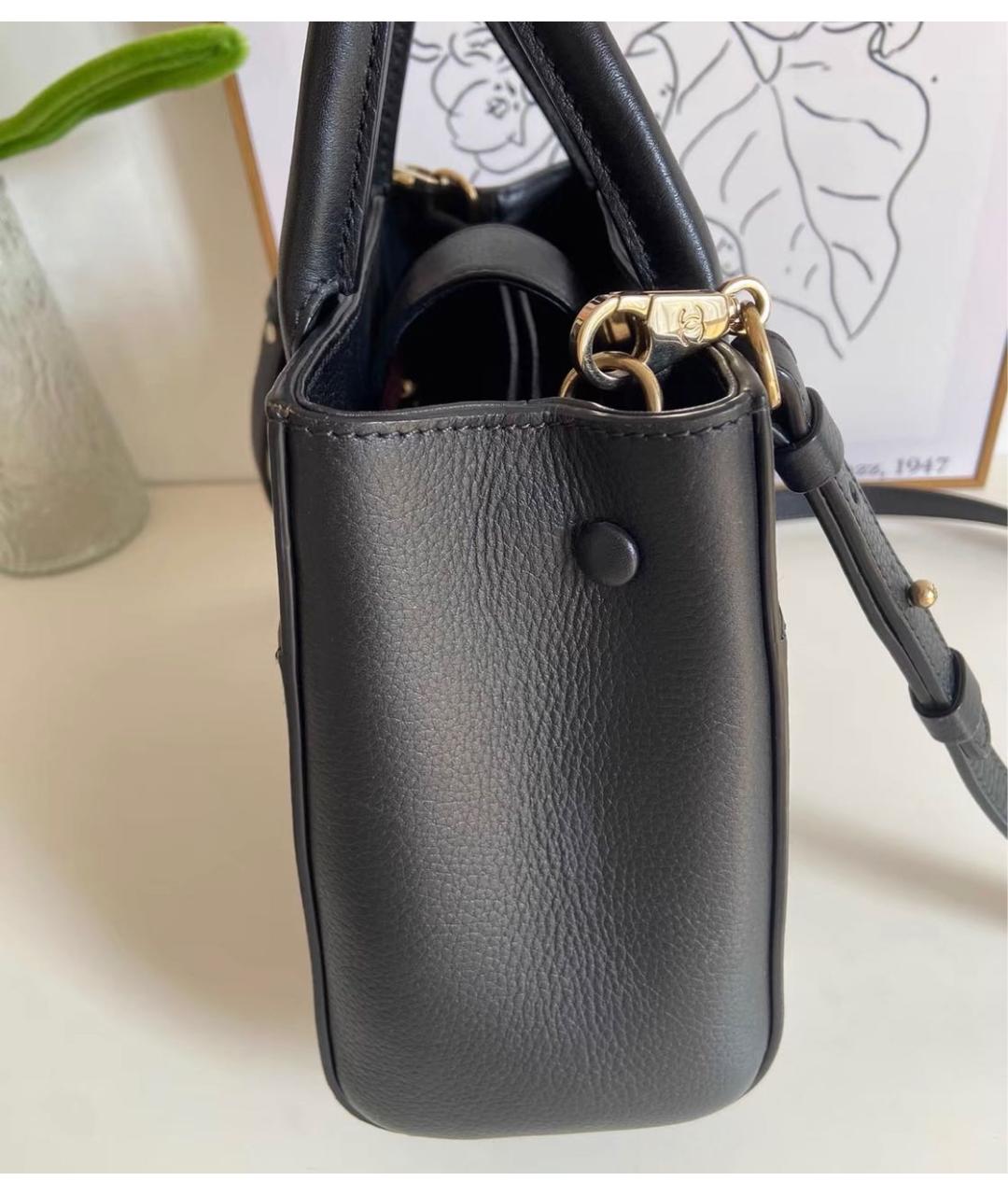 CHANEL Черная кожаная сумка через плечо, фото 4