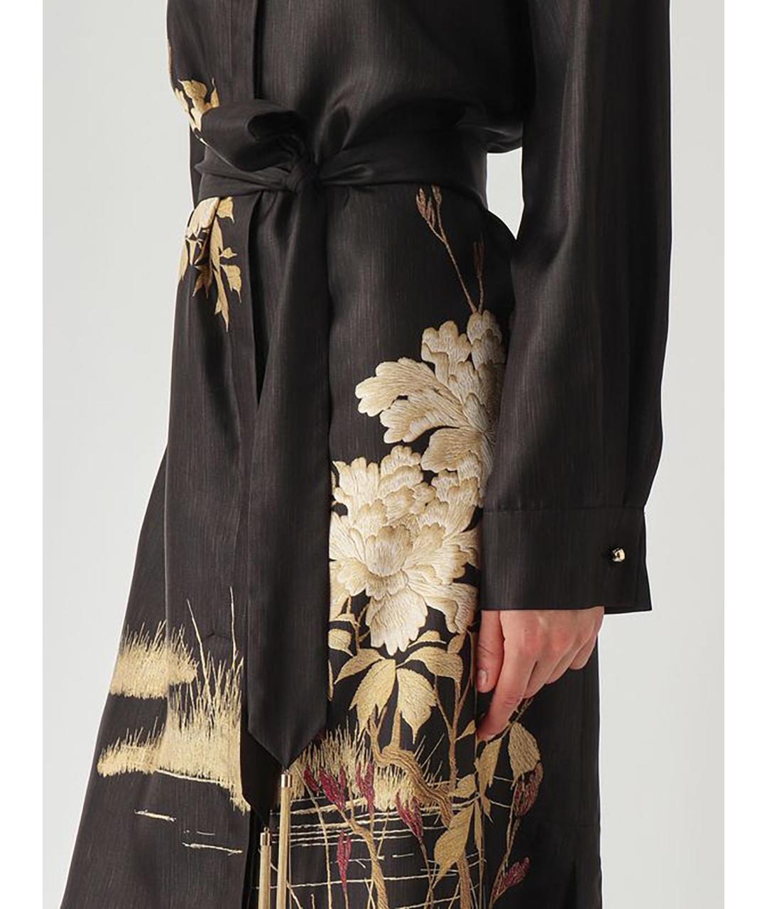 MAX MARA STUDIO Мульти шелковое повседневное платье, фото 5