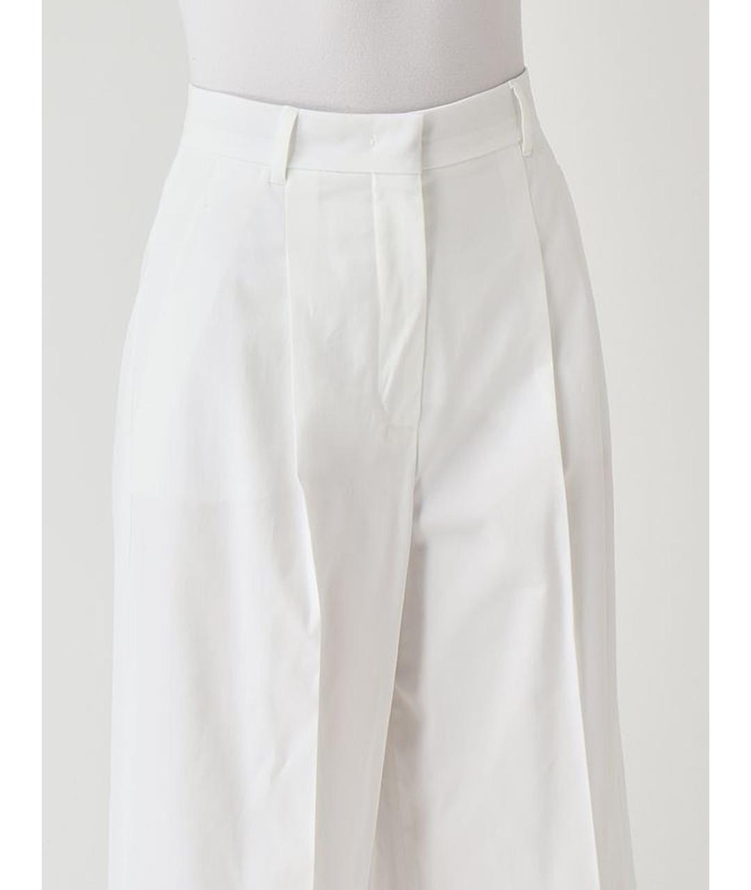 MAX MARA STUDIO Белые хлопковые кюлоты, фото 5