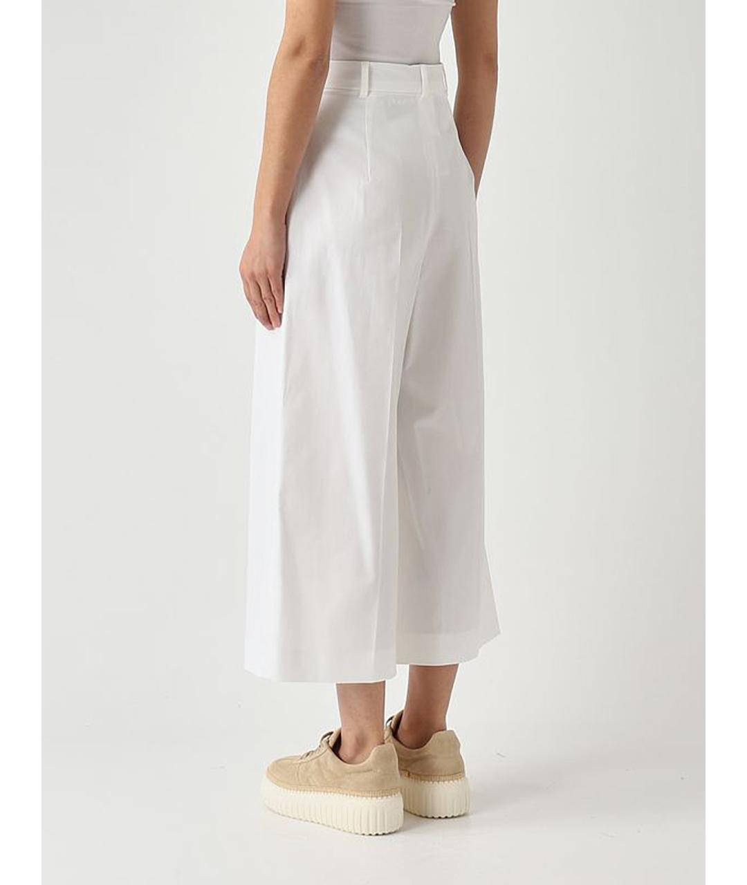 MAX MARA STUDIO Белые хлопковые кюлоты, фото 4