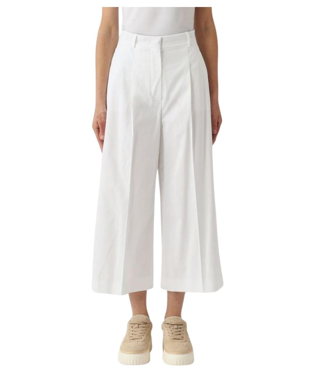 MAX MARA STUDIO Белые хлопковые кюлоты, фото 1