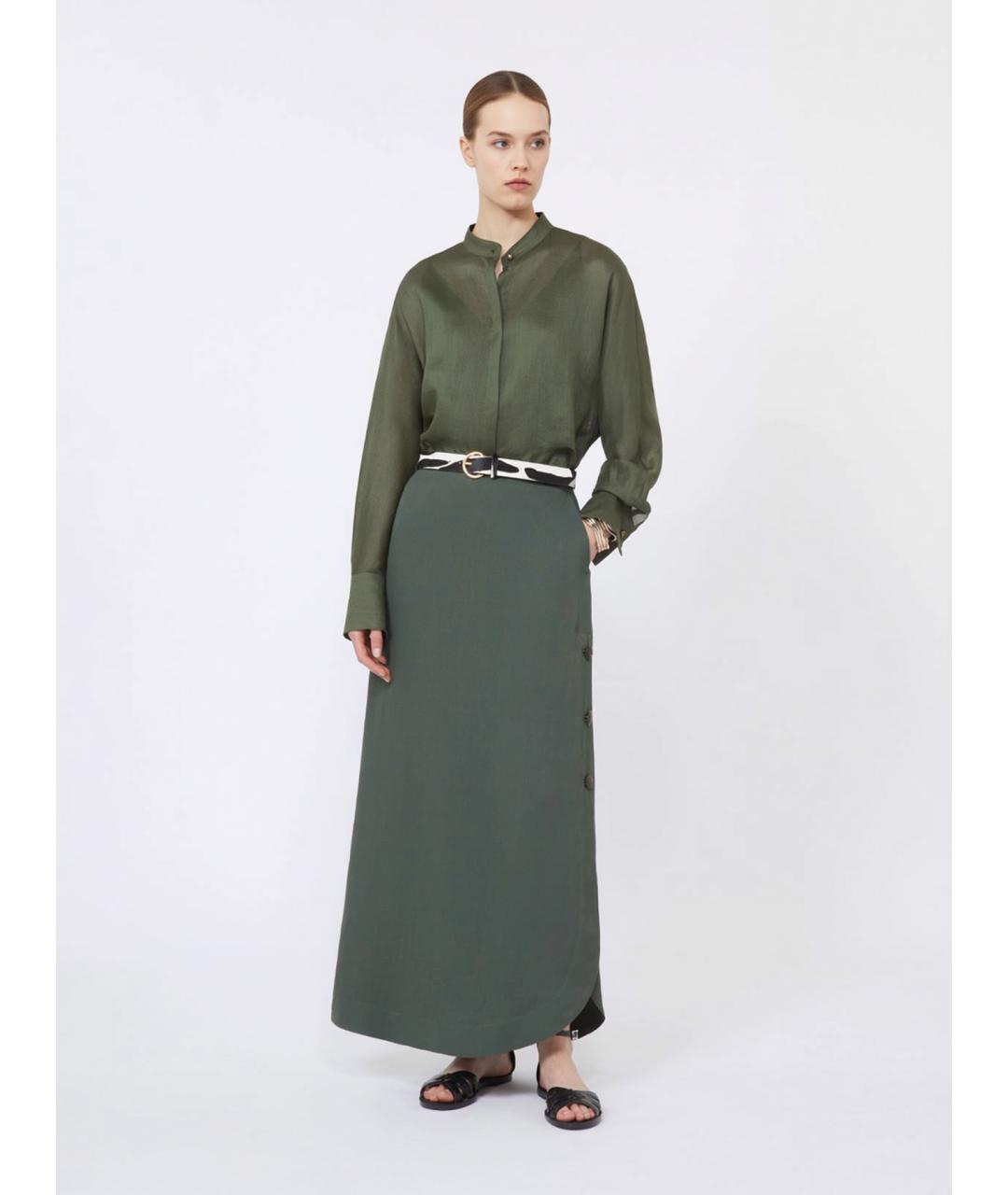 MAX MARA STUDIO Зеленая рубашка, фото 2