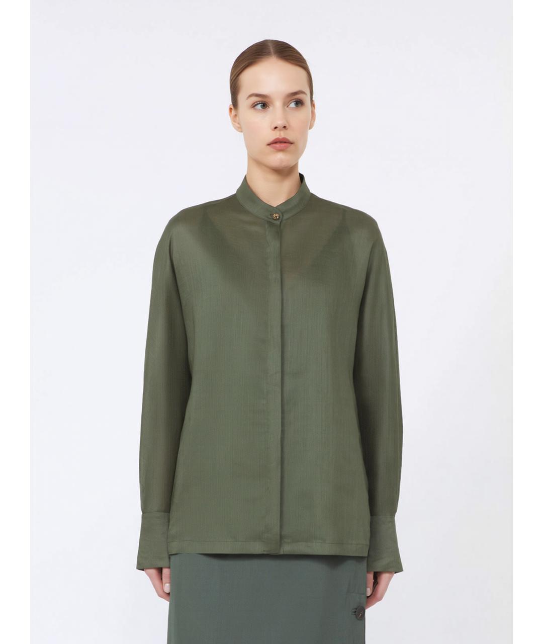 MAX MARA STUDIO Зеленая рубашка, фото 3