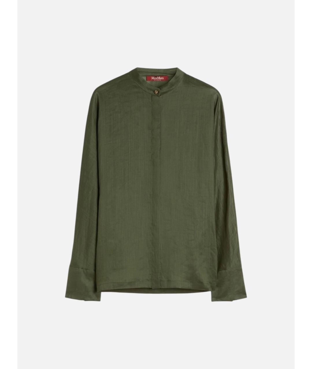 MAX MARA STUDIO Зеленая рубашка, фото 6