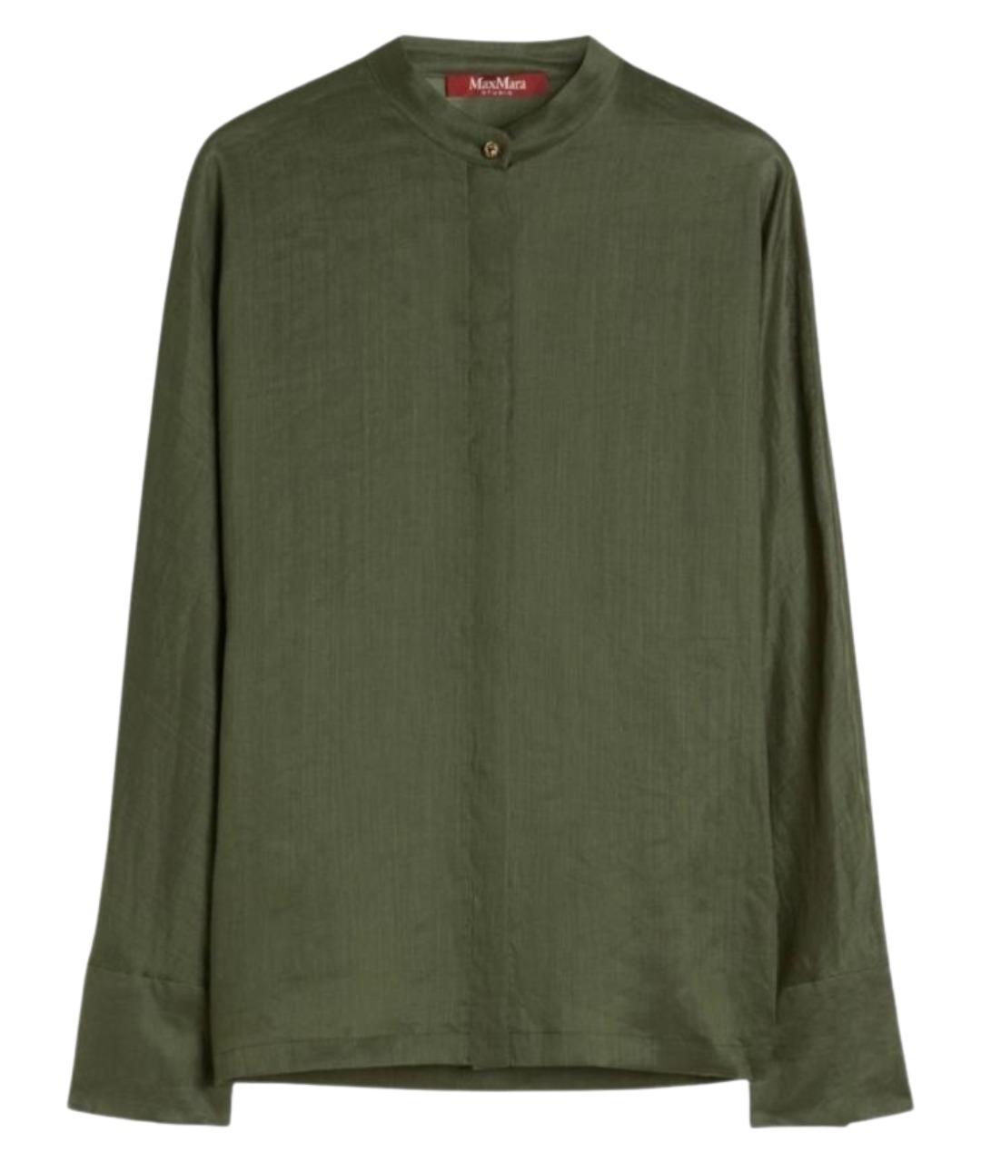 MAX MARA STUDIO Зеленая рубашка, фото 1