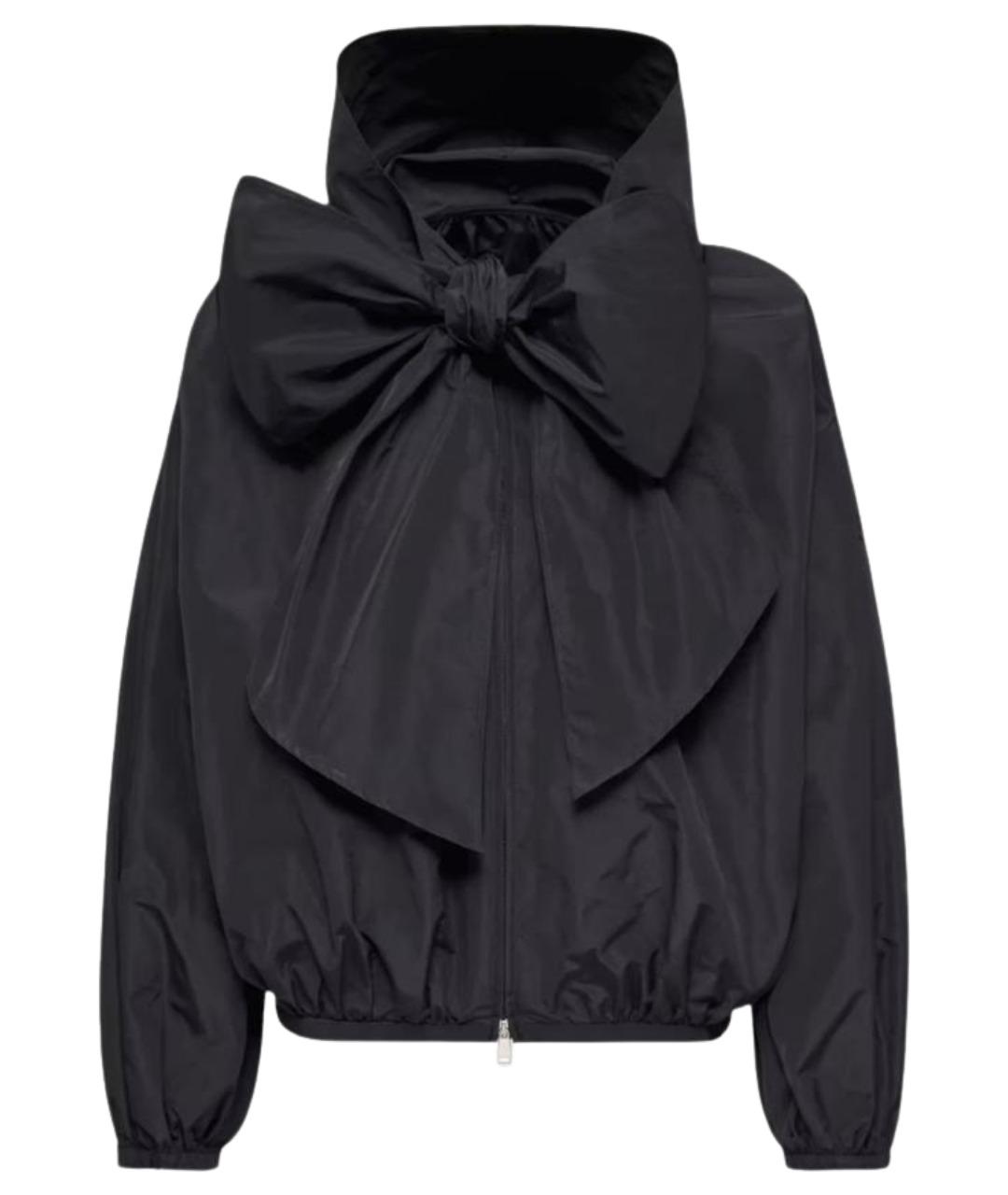 MONCLER Темно-синяя полиэстеровая куртка, фото 1