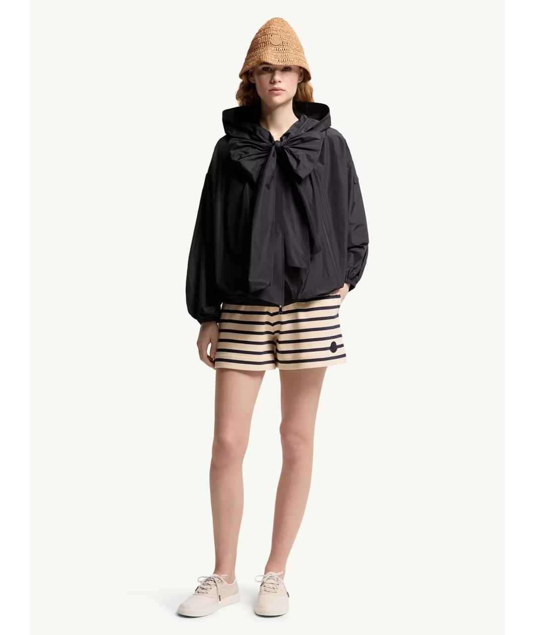 MONCLER Темно-синяя полиэстеровая куртка, фото 2