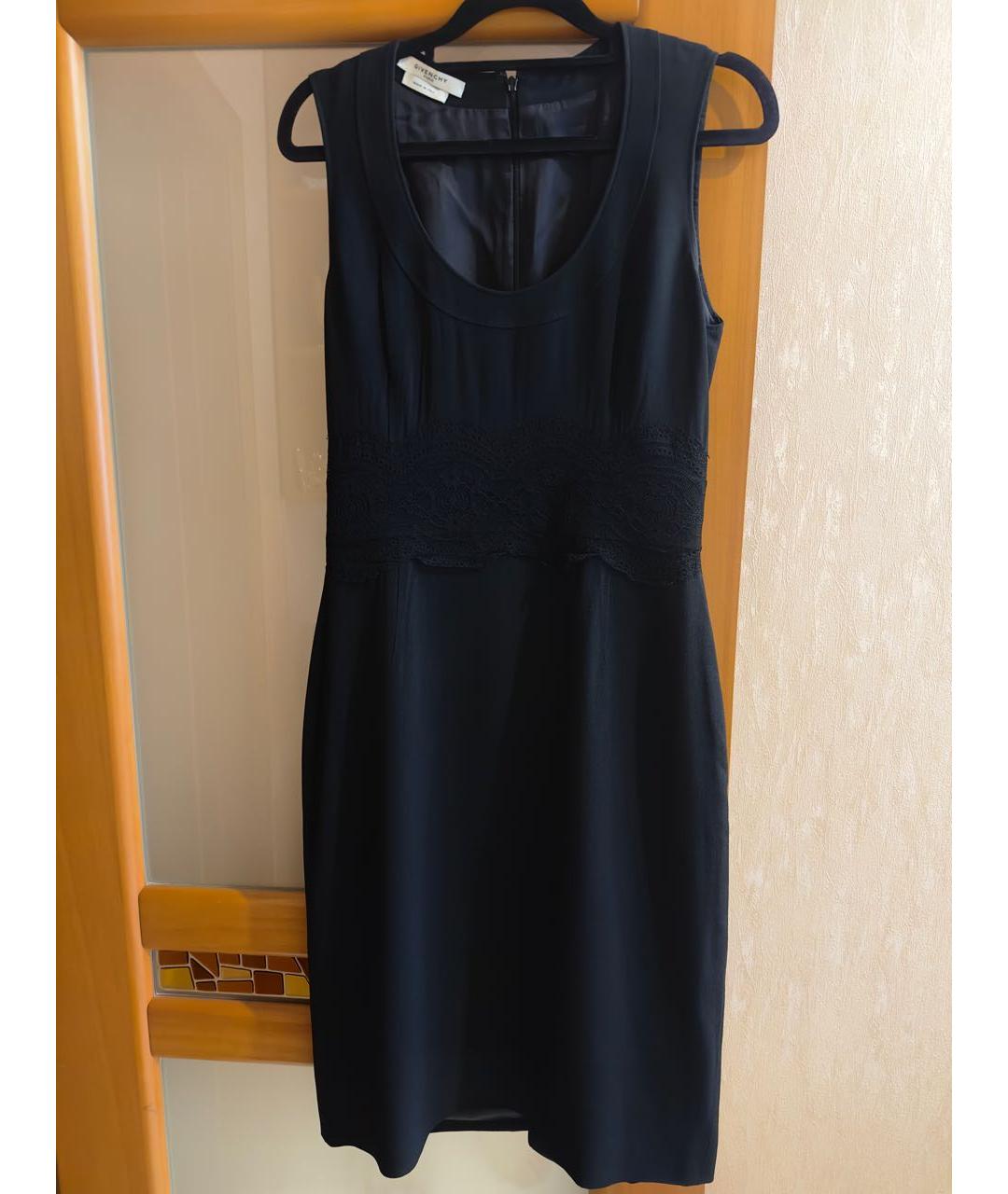 GIVENCHY Черное ацетатное коктейльное платье, фото 4