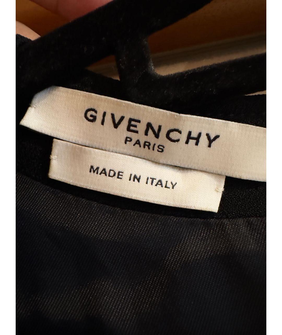 GIVENCHY Черное ацетатное коктейльное платье, фото 3