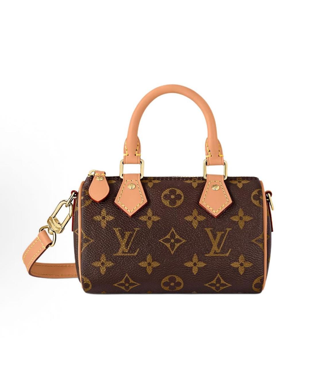 LOUIS VUITTON Коричневая сумка с короткими ручками, фото 6