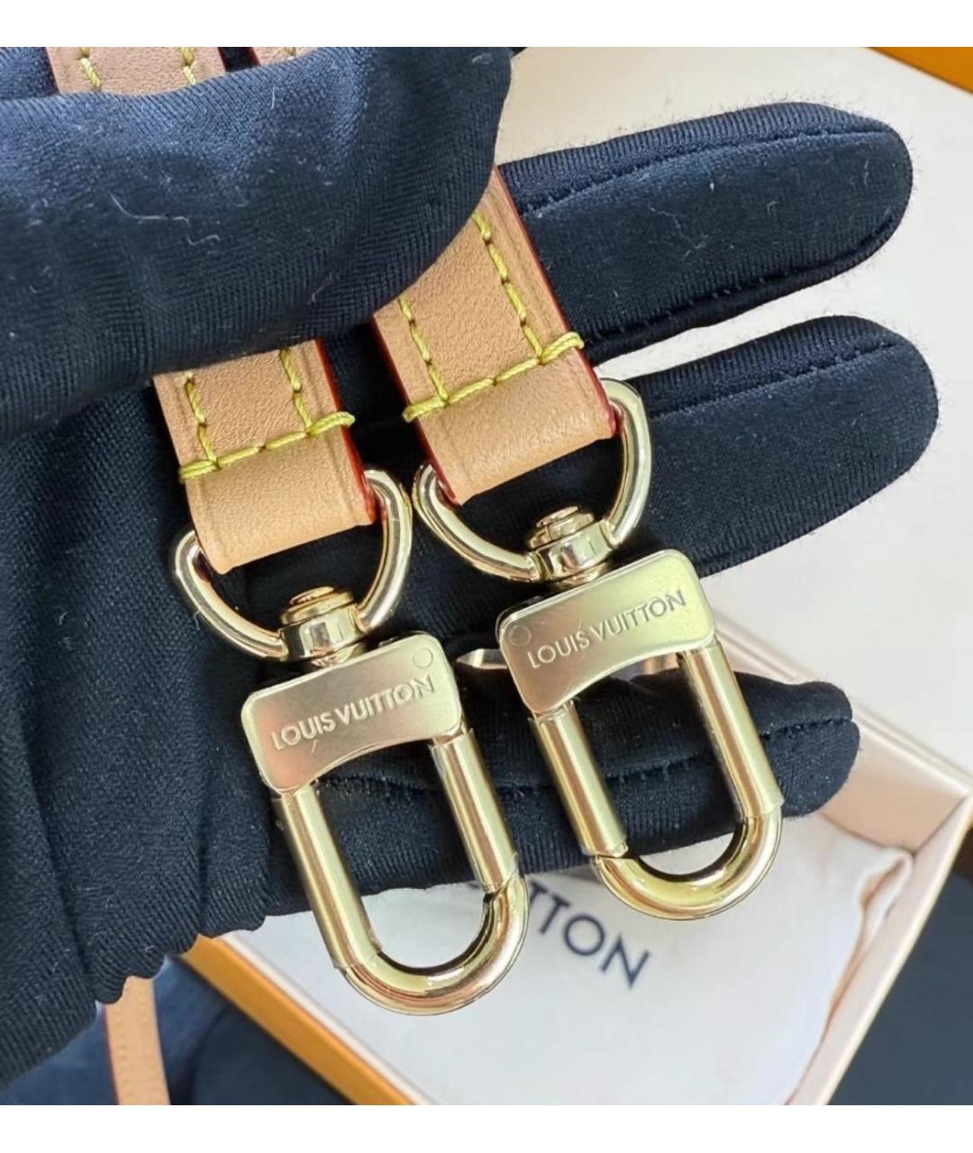 LOUIS VUITTON Коричневая сумка с короткими ручками, фото 4