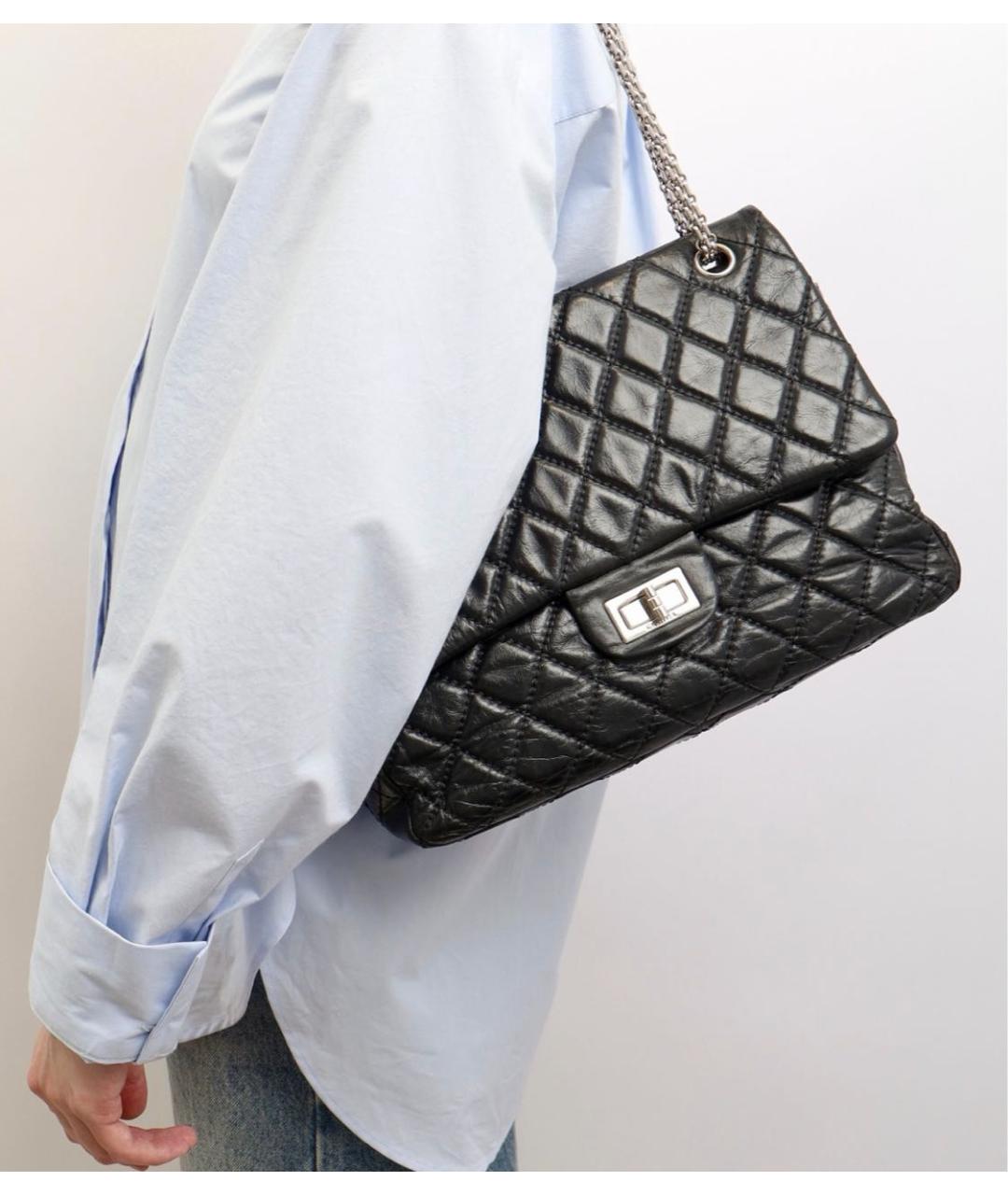 CHANEL Черная кожаная сумка через плечо, фото 3