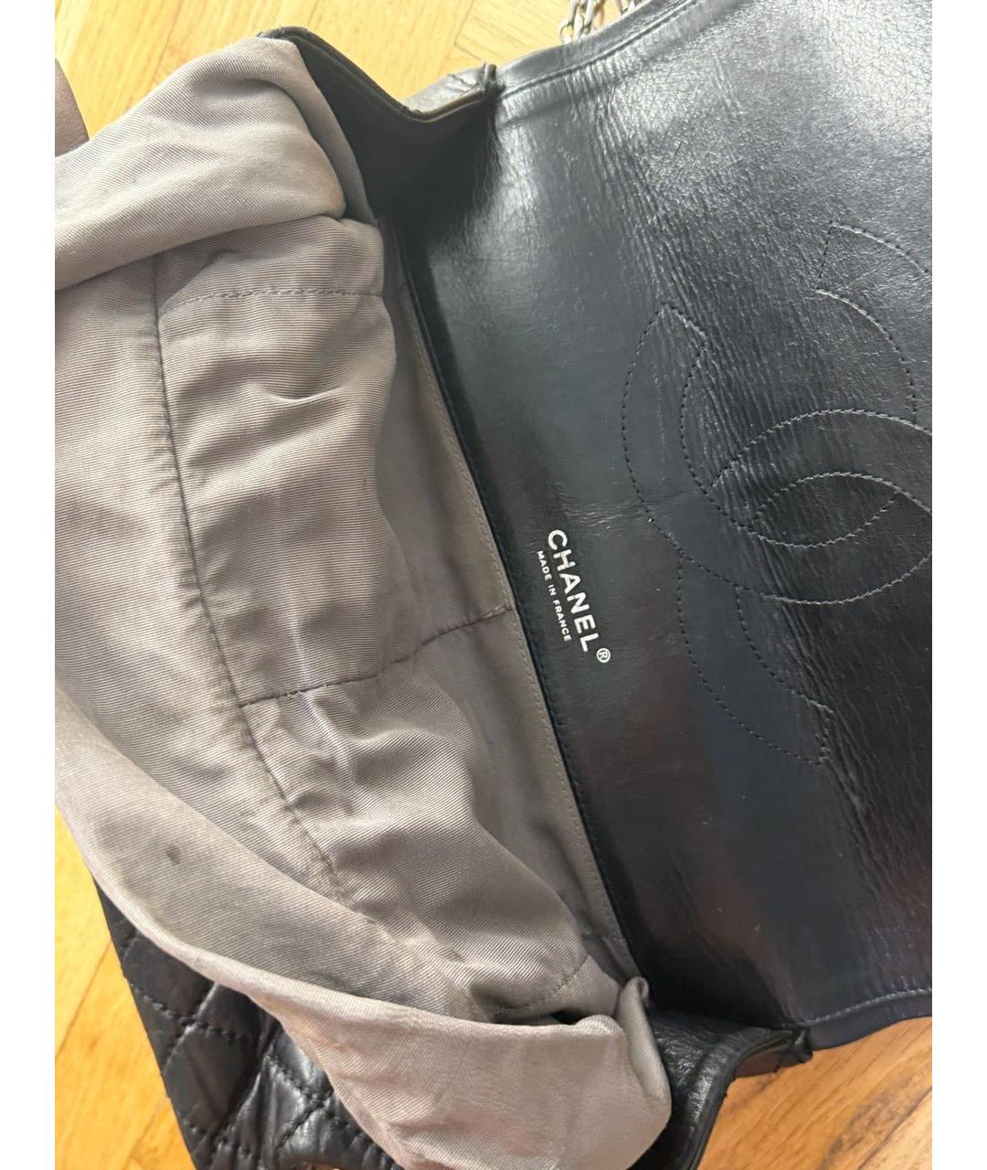 CHANEL Черная кожаная сумка через плечо, фото 4
