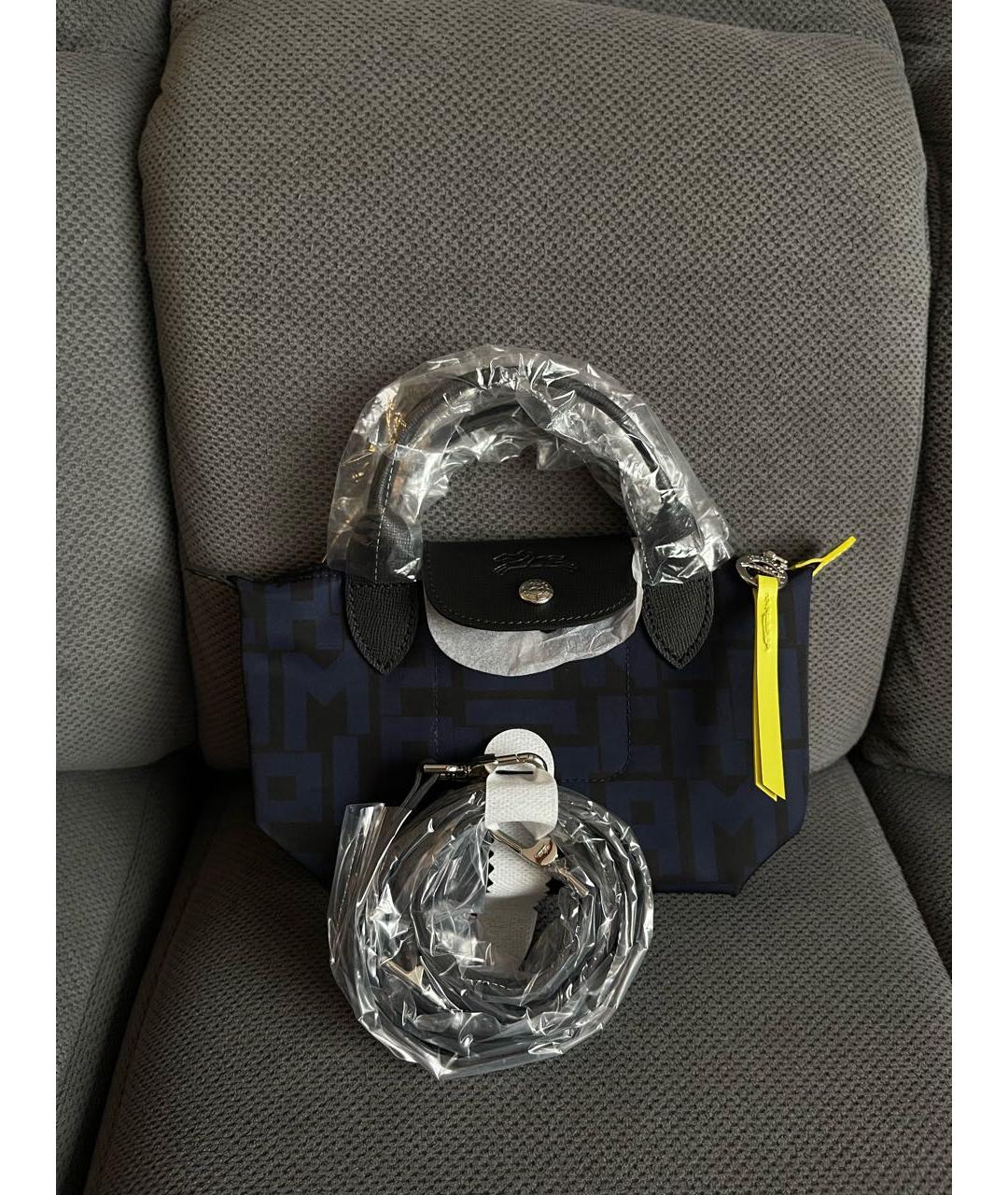 LONGCHAMP Темно-синяя сумка через плечо, фото 2