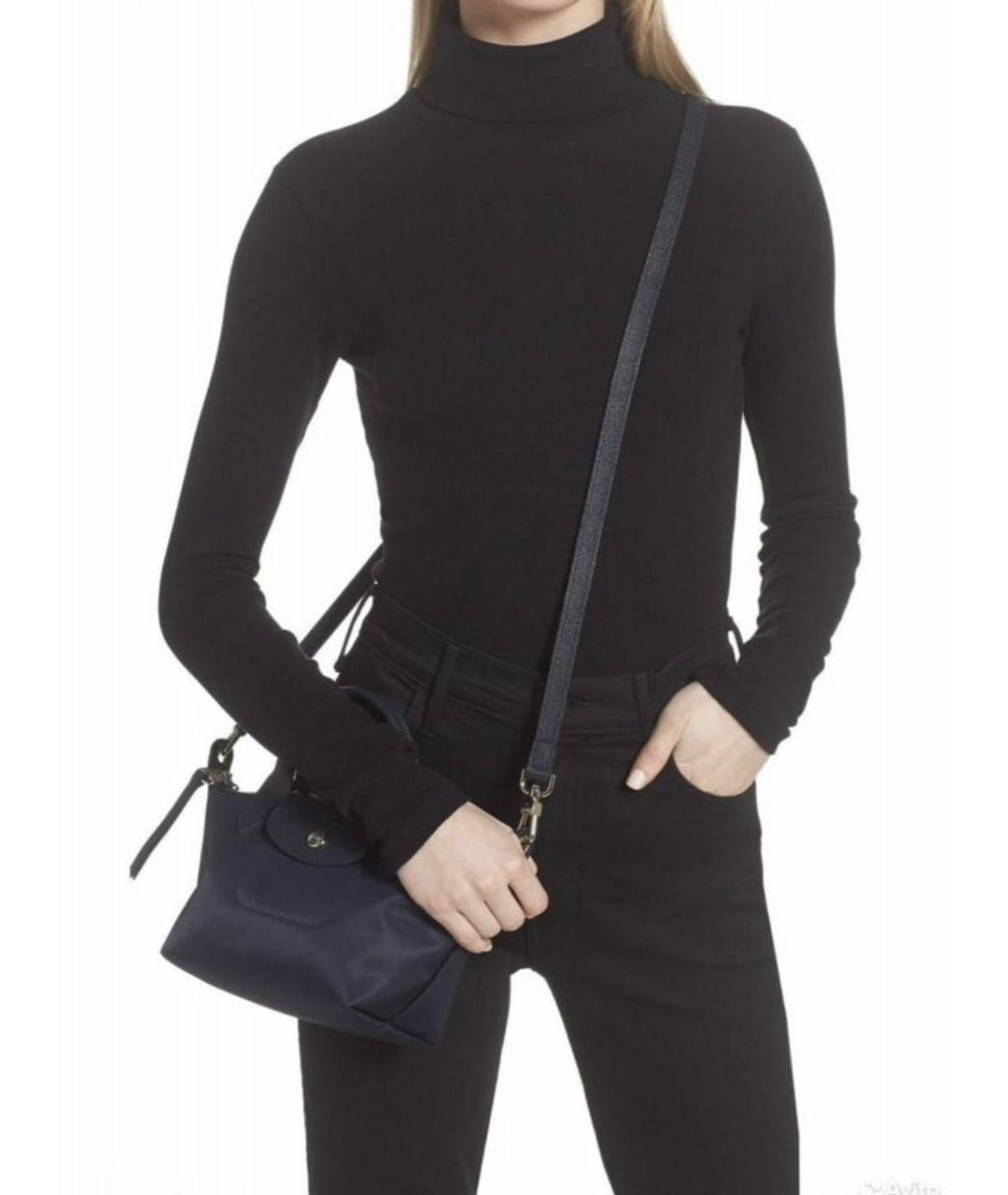 LONGCHAMP Темно-синяя сумка через плечо, фото 8