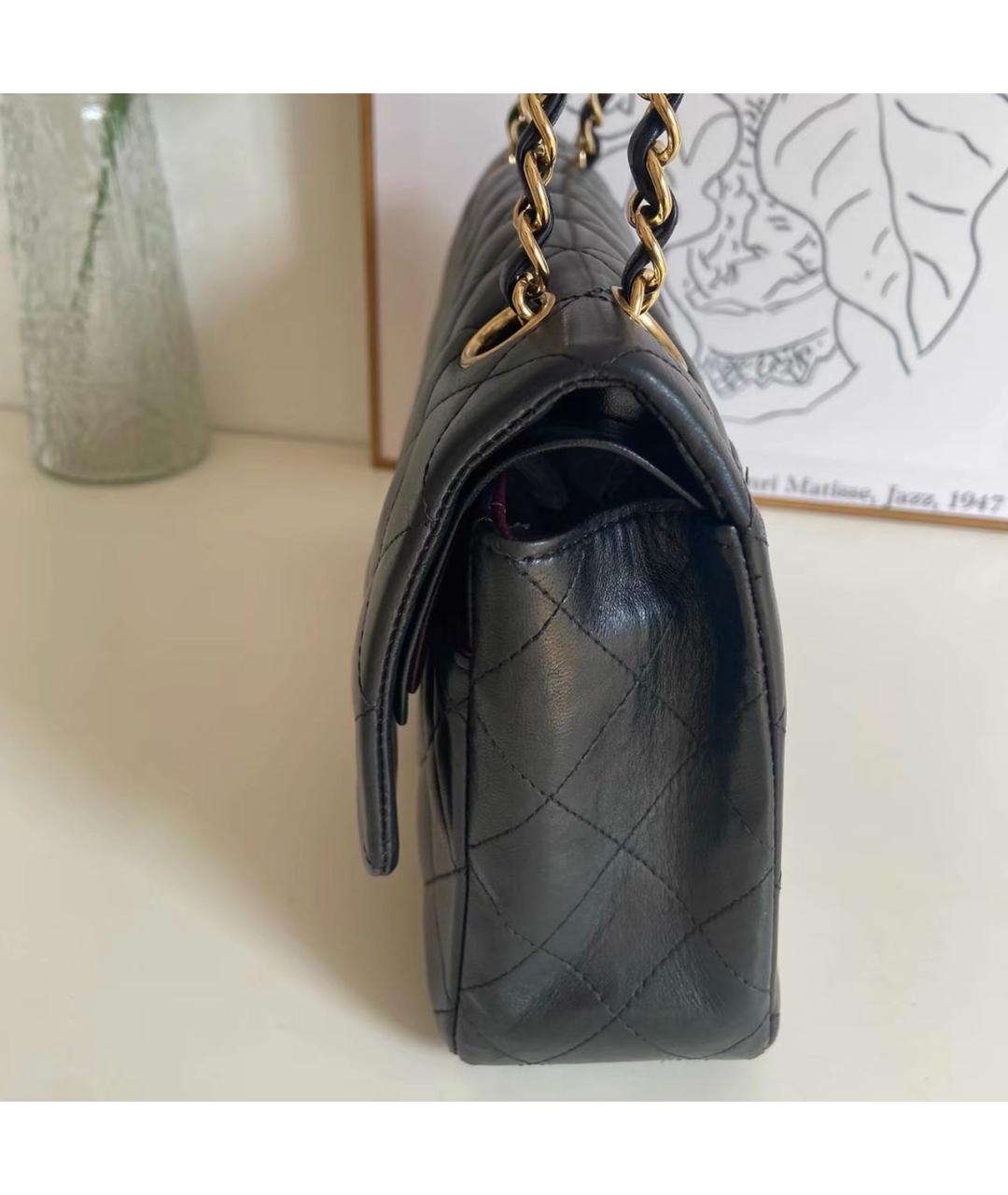 CHANEL Черная кожаная сумка тоут, фото 5