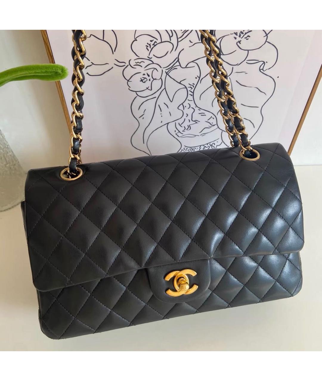 CHANEL Черная кожаная сумка тоут, фото 2