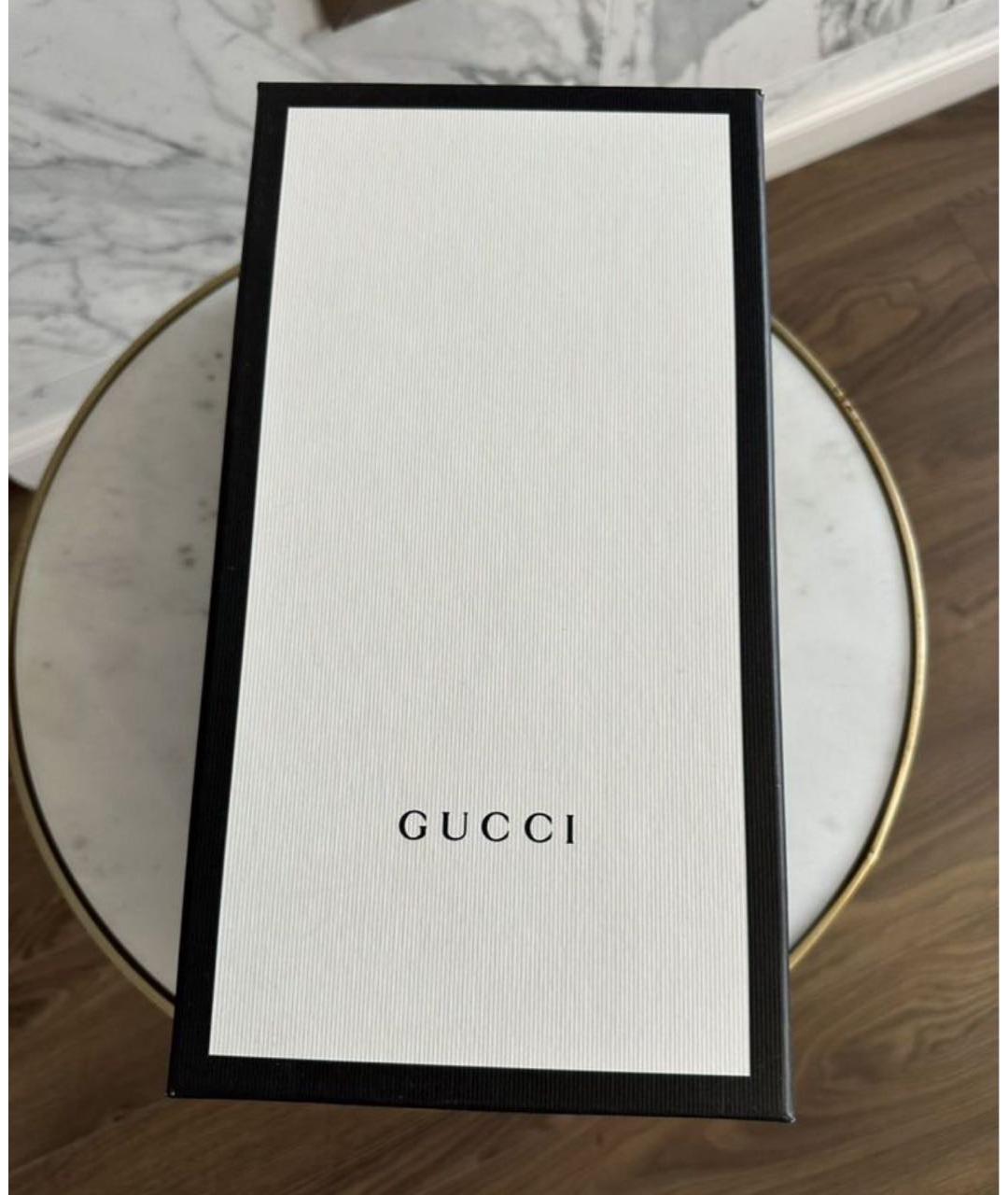 GUCCI Синие текстильные шлепанцы, фото 7