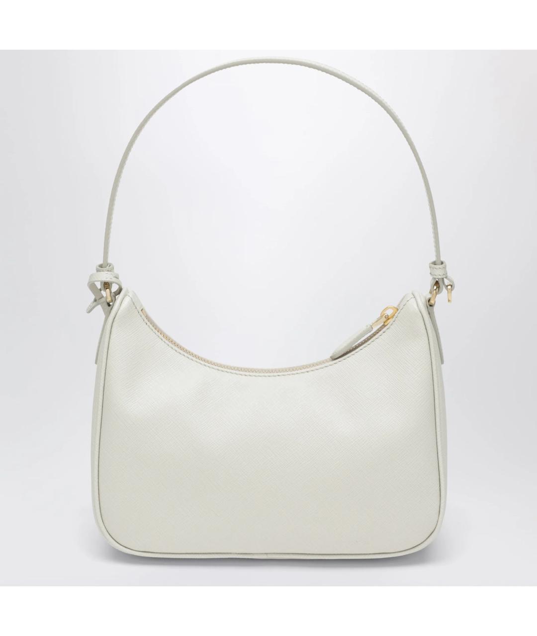 PRADA Белая кожаная сумка через плечо, фото 2