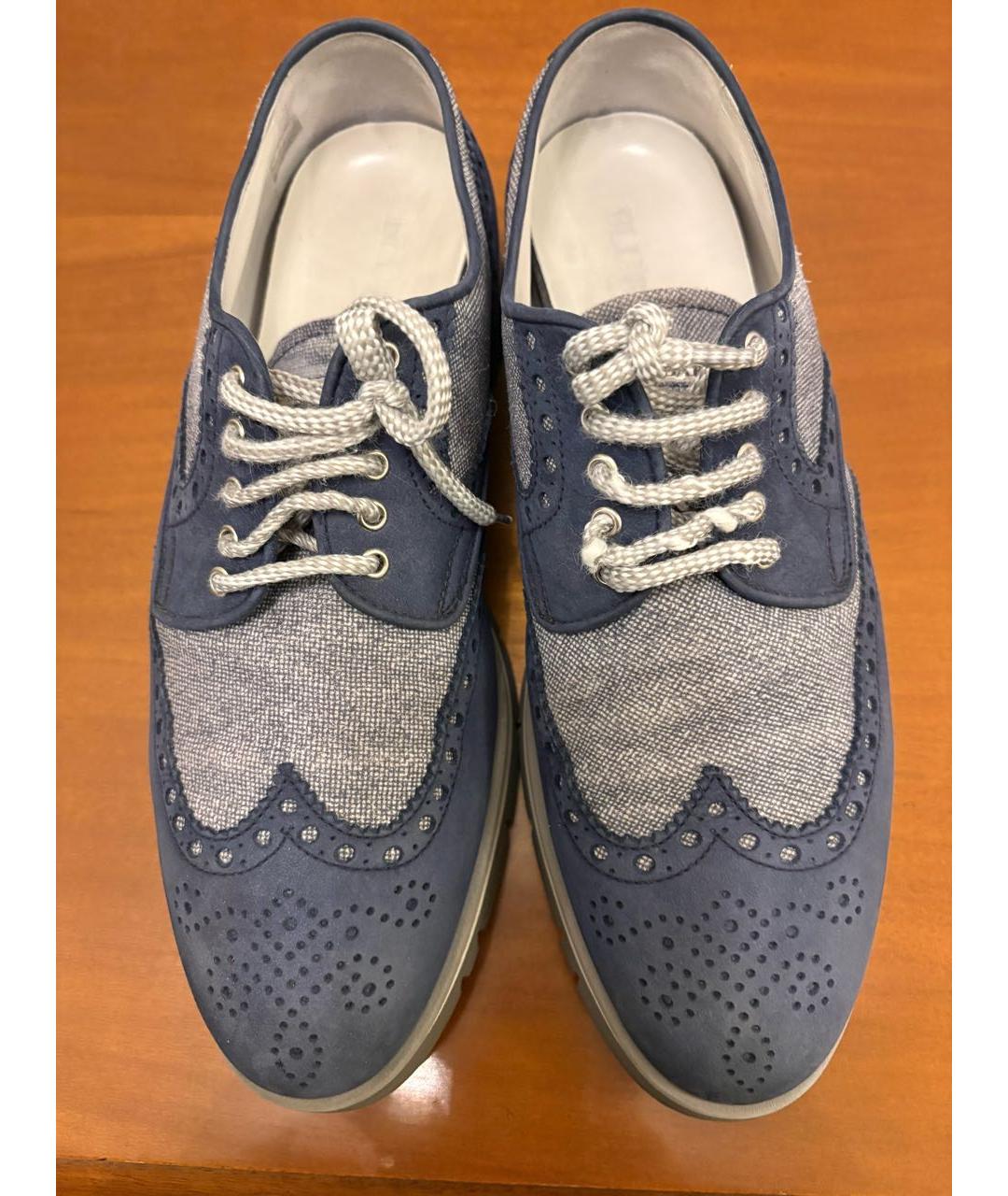 BARRETT Синие замшевые туфли, фото 8