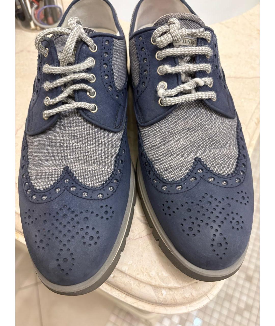 BARRETT Синие замшевые туфли, фото 2