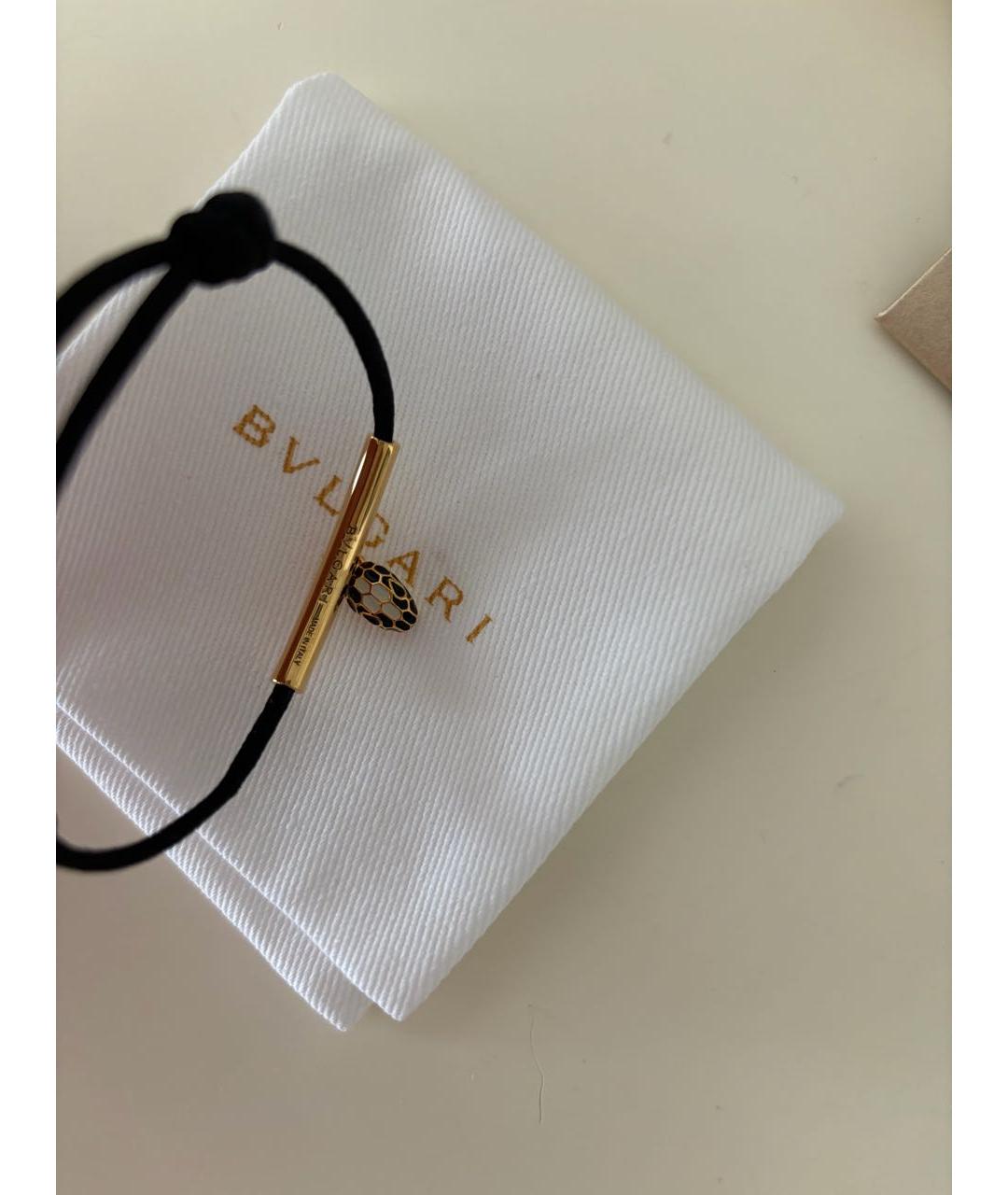 BVLGARI Черный латунный браслет, фото 4
