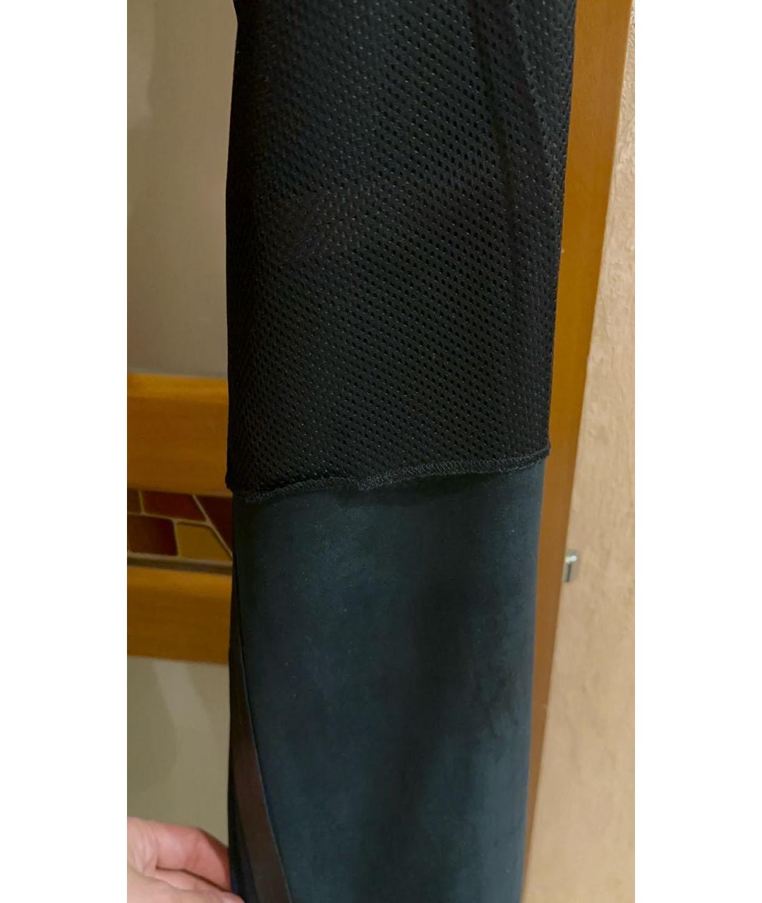 GUCCI Черные кожаные прямые брюки, фото 5