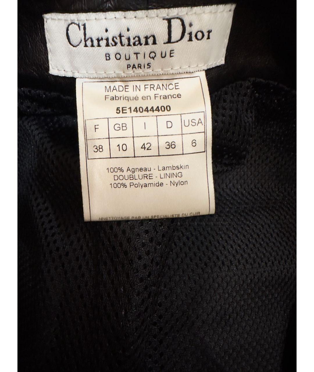 GUCCI Черные кожаные прямые брюки, фото 3