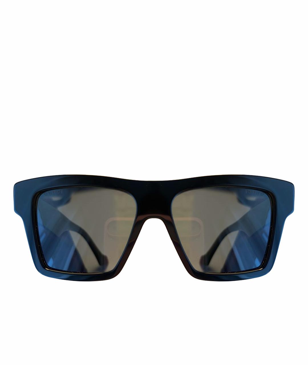 GUCCI Черные пластиковые солнцезащитные очки, фото 1