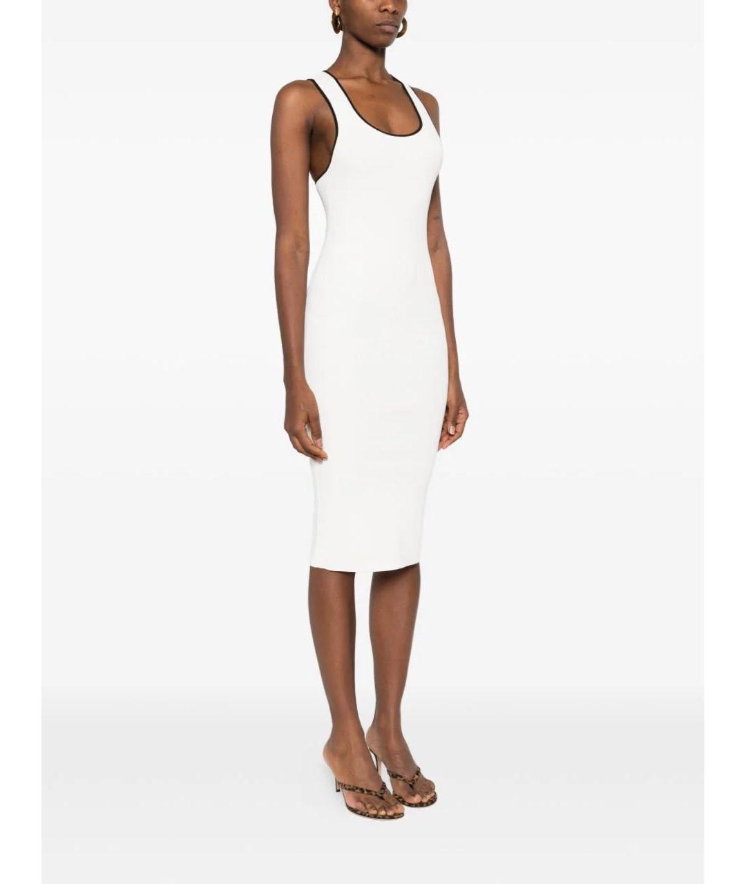 GUCCI Белое вискозное повседневное платье, фото 4