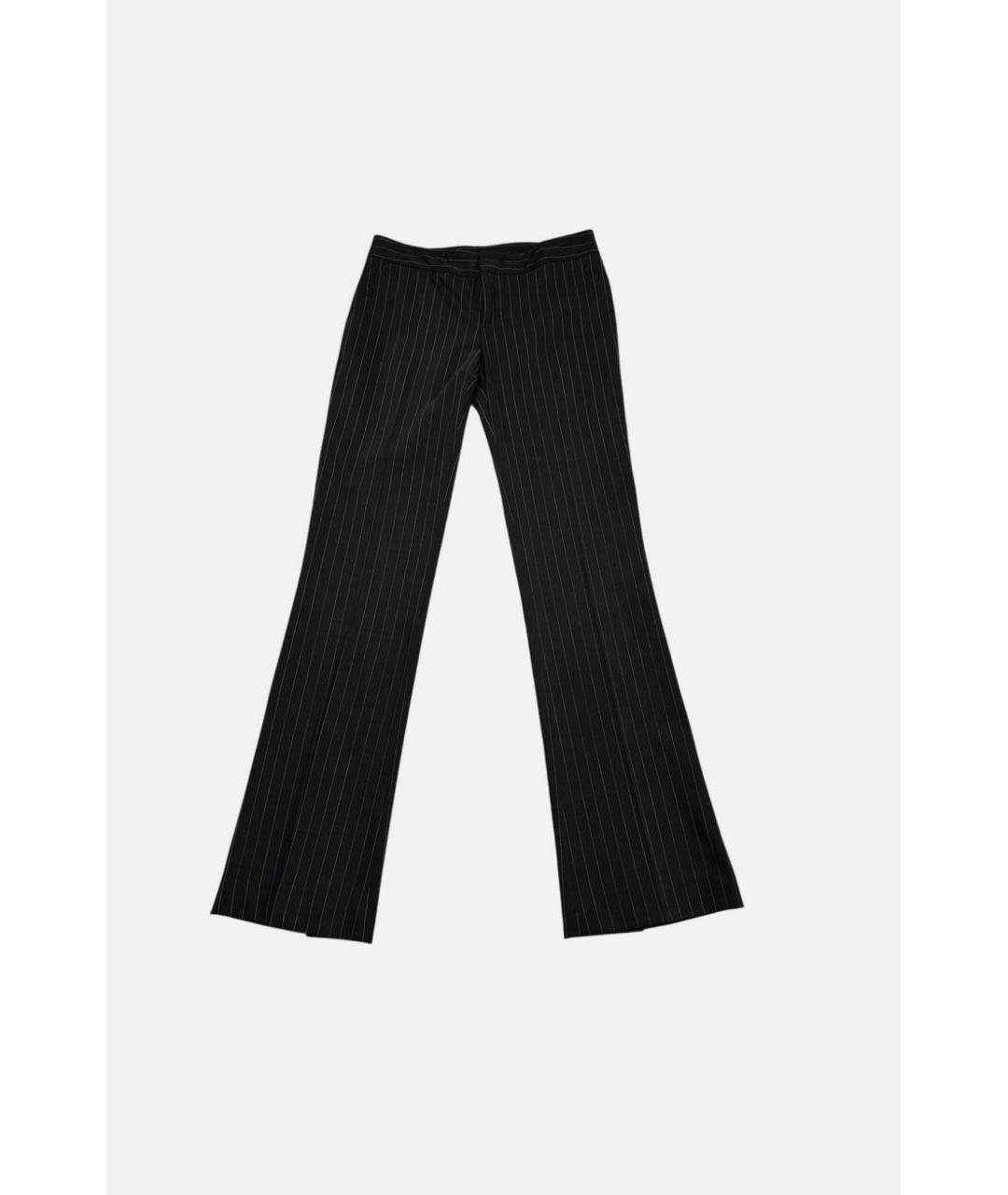 GUCCI Черные шерстяные прямые брюки, фото 6