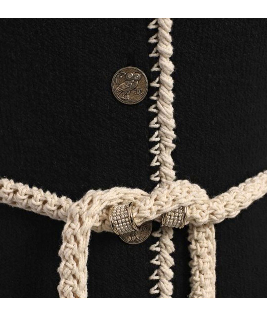 CHANEL Черный хлопковый кардиган, фото 8