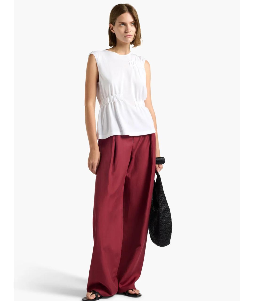 LIVIANA CONTI Белая хлопковая майка, фото 2