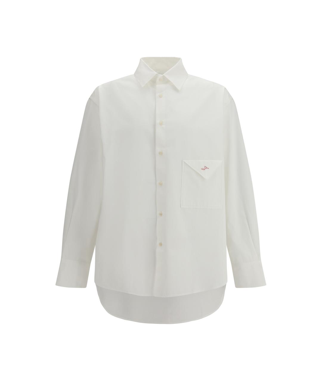 JACQUEMUS Белая хлопковая классическая рубашка, фото 1