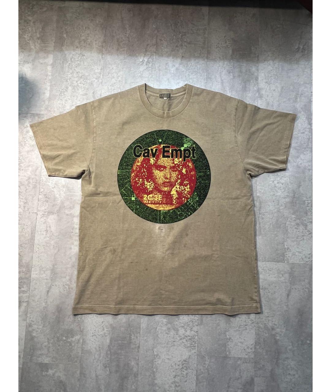 CAV EMPT Горчичная хлопковая футболка, фото 7