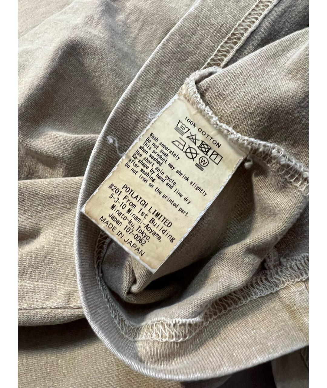 CAV EMPT Горчичная хлопковая футболка, фото 5