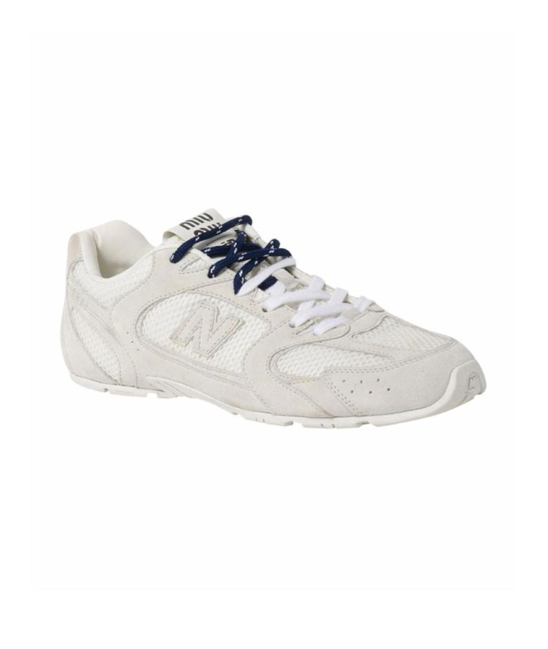 MIU MIU Белые замшевые кеды, фото 2