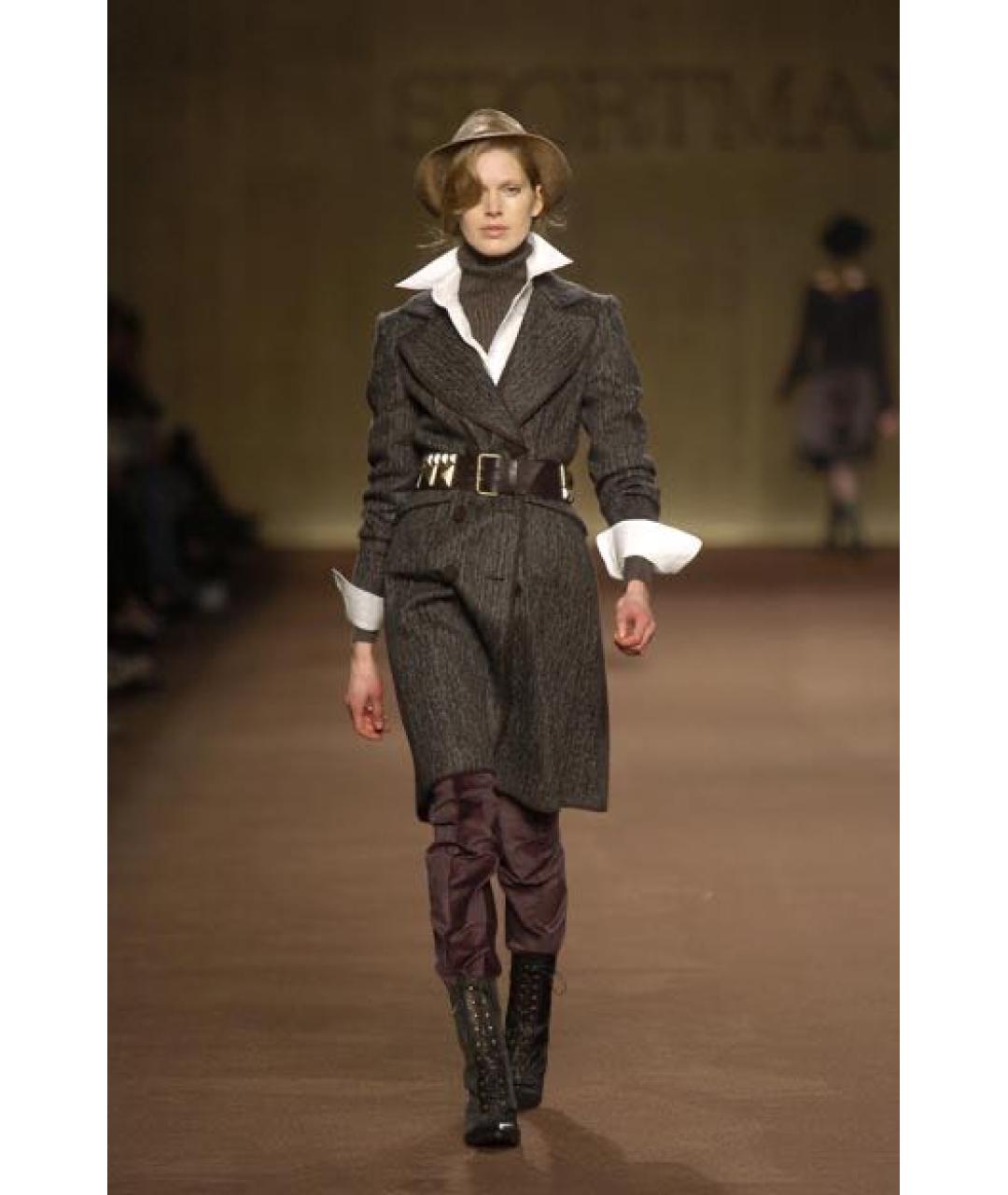 SPORTMAX Бордовые велюровые брюки узкие, фото 5