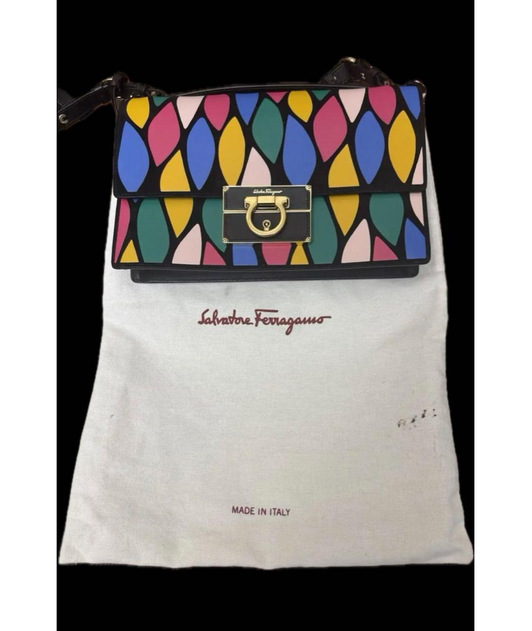 FERRAGAMO Мульти кожаная сумка через плечо, фото 2