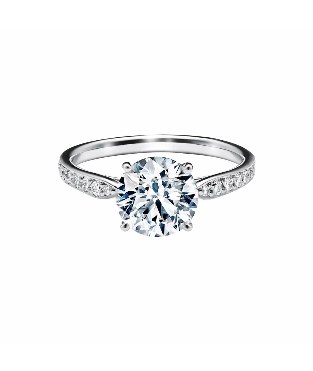 TIFFANY&CO Белое платиновое кольцо, фото 1
